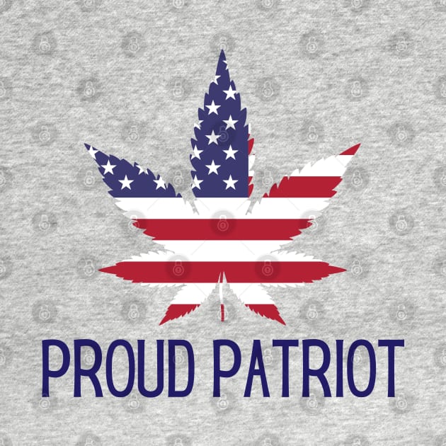 Patriot Pot Leaf Marijuana American Flag Patriotic Gift by InnerMagic